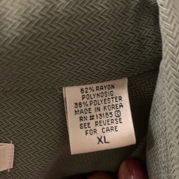 COPY - ubc Green Button-down Dressy-casual XL - Picture 3 of 6